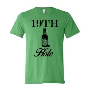 SWING JUICE GOLF 19TH HOLE BEER SHORT SLEEVE Green T-SHIRT Size S